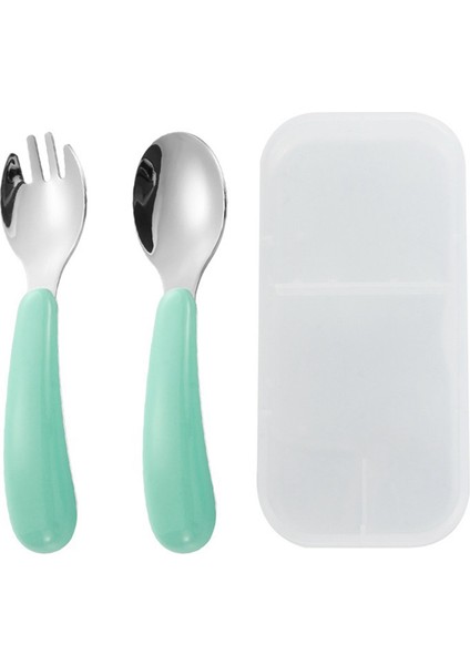 Yürümeye Başlayan Çocuklar Için Gereçler, 3 Çatal ve 3 Kaşık, Kalın ve Kolay Tutulan Saplar, Yeni Kendi Kendine Beslenenler Için Mükemmel Uzunluk, Diş Etlerine ve Dişlere Nazik (Yurt Dışından) indirimleri