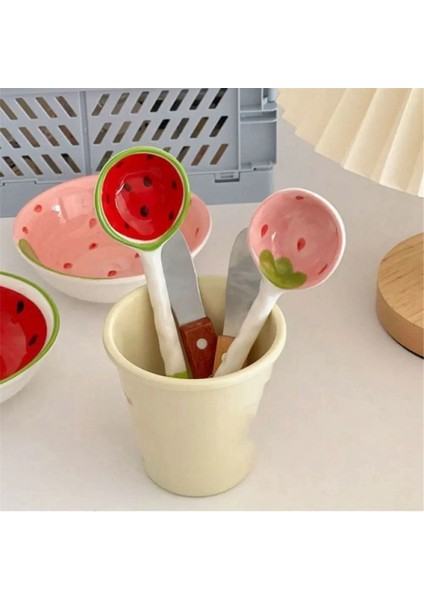 2 Adet Tahıl Kasesi, Tahıl Katili Kaşığı, Seramik Kaşık, Saplı Ramen Çorba Kaşığı, Meyve Desenli Servis Kaşığı, B (Yurt Dışından) indirimleri