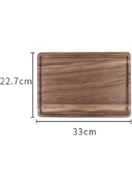 Siyah Ceviz Doğrama Tahtası Biftek Tahtası Masif Ahşap Biftek Tepsisi Koruyucu Mutfak Kesme Tahtası Oluklu Biftek Tabağı Ekmek Tabağı Tepsisi (Yurt Dışından) fiyatları