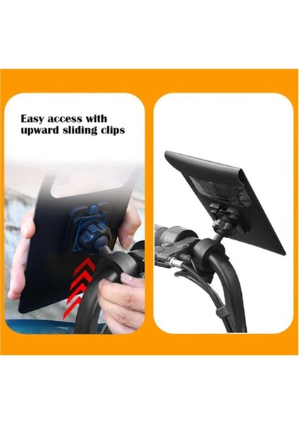 Motosiklet Bisiklet 360° Döndürülebilir Su Geçirmez Telefon Kılıfı Telefon Tutucu 4’’-7.2 Inç fiyatları