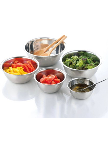 Paslanmaz Çelik Karıştırma Kapları (5'li Set) Kaymaz Yuvalı Çırpma Kapları Seti Salata Pişirme Fırınlama Için Karıştırma Kapları (Yurt Dışından) fırsatları