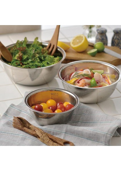 Paslanmaz Çelik Karıştırma Kapları (5'li Set) Kaymaz Yuvalı Çırpma Kapları Seti Salata Pişirme Fırınlama Için Karıştırma Kapları (Yurt Dışından) indirimleri