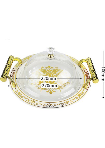 Tezgah Üstü Sehpa Ev Yatak Odası Mutfak Için Saplı Yuvarlak Servis Tepsisi Meyve Tatlısı Tepsisi (Yurt Dışından) modelleri