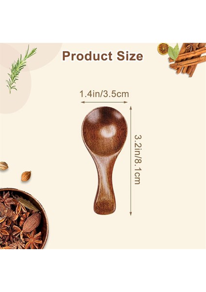 Adet Küçük Ahşap Kaşık, Kavanozlar Için 3,2 Inç Küçük Ahşap Kaşıklar, Dondurma ve Bal Servis Etmek Için Kahverengi Mini Ahşap Çay Kaşıkları (Yurt Dışından) modelleri