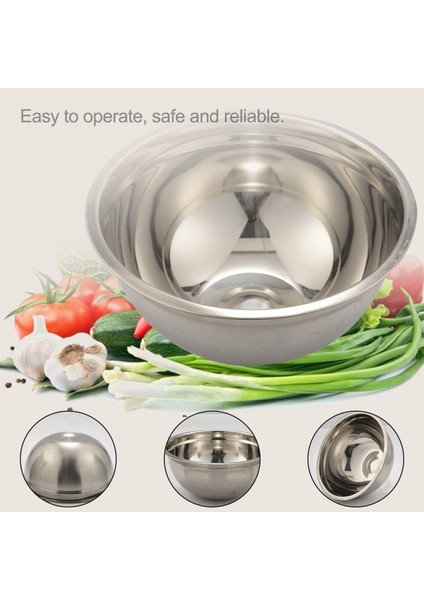 Paslanmaz Çelik Karıştırma Kabı (5'li Set) Meyve Salatası Kasesi Saklama Kabı Seti Mutfak Salata Kasesi (Yurt Dışından) fiyatları