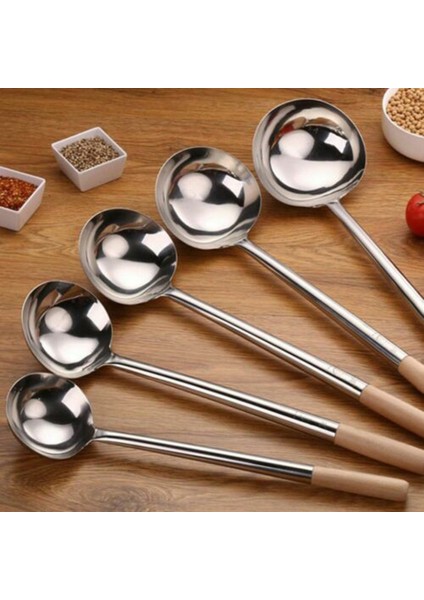 Uzun Saplı Çorba Kepçesi Pişirme Gereçleri Kepçe Kaşığı Wok Çorba Kaşığı Mutfak Aleti A (Yurt Dışından) fırsatları