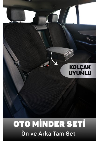Mindra Serisi Tofas Dogan Uyumlu Oto Koltuk Minder Seti - Siyah modelleri