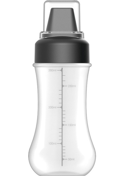 Sızdırmaz Kapaklı Siyah Ketçap Sıkma Şişesi Salata Kabı Taşınabilir Sos Saklama Kutuları (Yurt Dışından)