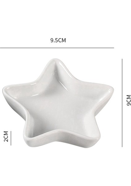 10 Adet Beş Köşeli Yıldız Şeklinde Sosluk, Soya Sosu, Seramik Barbekü, Patates Kızartması ve Servis Kasesi (Yurt Dışından) modelleri