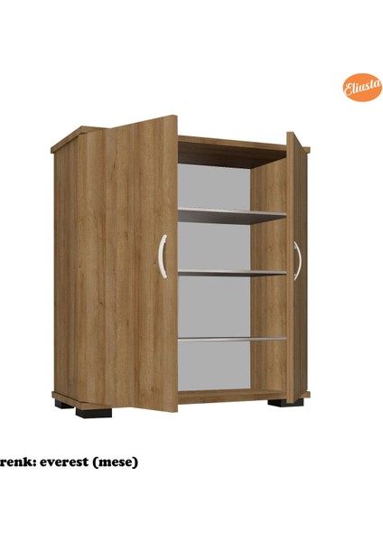 2 Kapaklı 4 Raflı Ayakkabılık