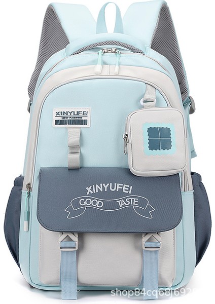 Kontrast Renkli Ortaokul ve Lise Öğrencileri Okul Çantası Taşınabilir Sırt Çantası (Yurtdışı Satın Alma) (Yurt Dışından)