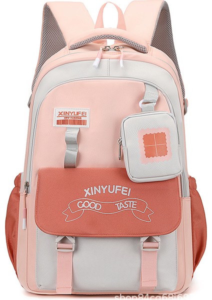 Kontrast Renkli Ortaokul ve Lise Öğrencileri Okul Çantası Taşınabilir Sırt Çantası (Yurtdışı Satın Alma) (Yurt Dışından)