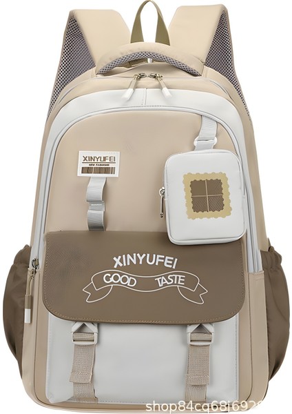 Kontrast Renkli Ortaokul ve Lise Öğrencileri Okul Çantası Taşınabilir Sırt Çantası (Yurtdışı Satın Alma) (Yurt Dışından)