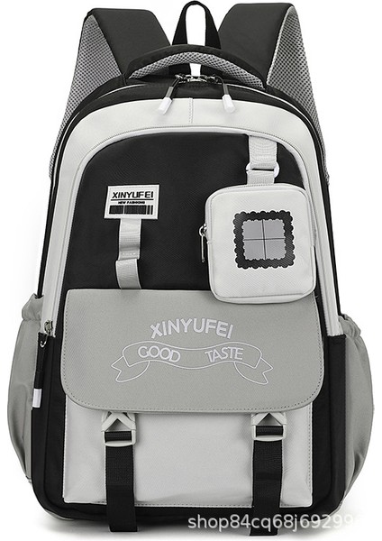 Kontrast Renkli Ortaokul ve Lise Öğrencileri Okul Çantası Taşınabilir Sırt Çantası (Yurtdışı Satın Alma) (Yurt Dışından)