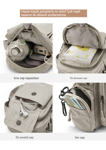 Büyük Kapasiteli Omuz Çantası Katı Renkli Kadın Çapraz Çantası (Yurtdışı Satın Alma) (Yurt Dışından) fırsatları