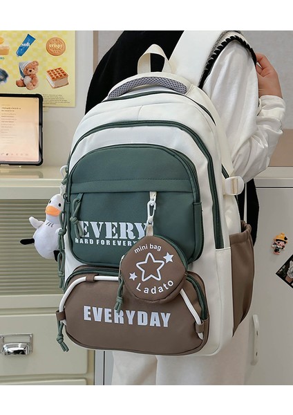 Kontrast Renk Dikiş Sırt Çantası Hafif Seyahat Sırt Çantası (Yurt Dışından) modelleri