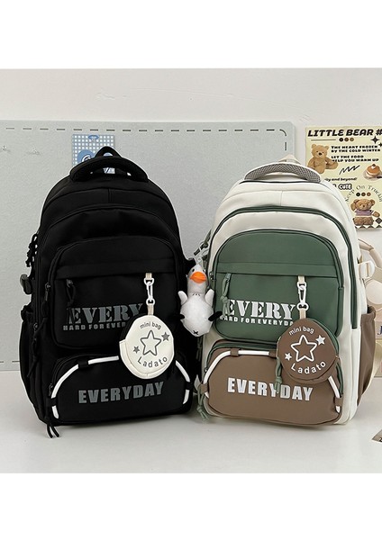 Kontrast Renk Dikiş Sırt Çantası Hafif Seyahat Sırt Çantası (Yurt Dışından) fırsatları