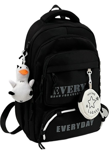 Kontrast Renk Dikiş Sırt Çantası Hafif Seyahat Sırt Çantası (Yurt Dışından)