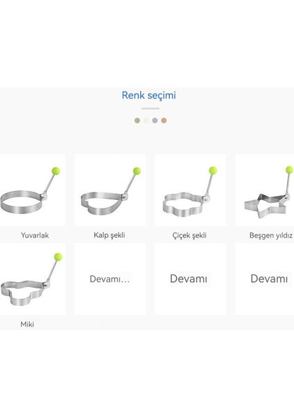 Omlet Halkası 5 Adet Paslanmaz Çelik Omlet Kalıbı Satın Alındı) (Yurt Dışından) modelleri