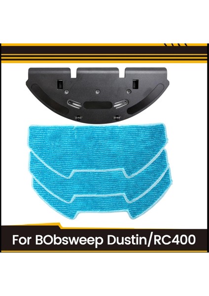 Bobsweep DUSTIN/RC400 Elektrikli Süpürge Için Yedek Mop Braketi Seti Mikrofiber Pedler Verimli Zemin Temizliği B (Yurt Dışından)