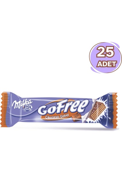 Gofree Çikolatalı Gofret 28 gr - 25 Adet