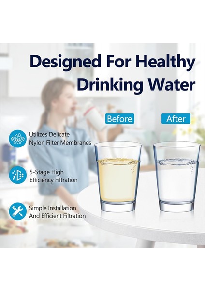 Sıfır Sürahi ve Dağıtıcılar Için Uyumlu Su Filtresi Replasmanı ZR-001, ZR-017, ZP-006 ZD-013 Çok Aşamalı Filtresistem (Yurt Dışından) indirimleri