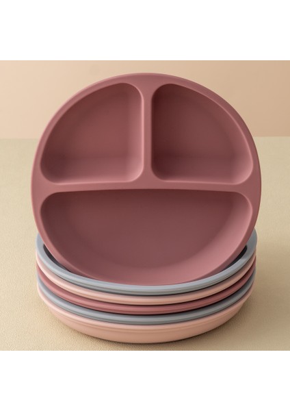 1pcs Baby Sucker Silicone Dining Plate Bpa Free Children Dishes Suction Toddle Training Tableware Kids Feeding Bowls Baby Stuff (Yurt Dışından) fiyatları
