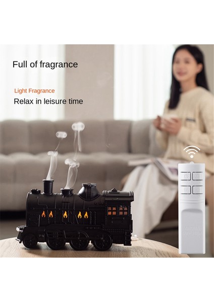 Mini Tren Şekli Aromaterapi Esansiyel Yağ Difüzör Ultrasonik Serin Sis Hava Nemlendirici LED Lamba ile (Yurt Dışından) modelleri
