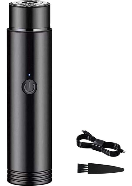 Taşınabilir Mini Elektrikli Tıraş Makinesi, Elektrikli Erkek Tıraş Makinesi, Şarj Edilebilir Erkekler Islak ve Kuru Kullanımı Gezginler Için Döner Tıraş Makinesi (Yurt Dışından)