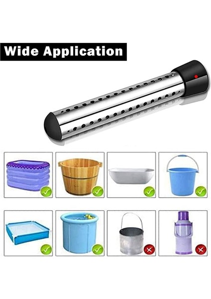 2500W Daldırma Isıtıcı, Havuz Isıtıcı Otomatik Zamanlayıcı, Güvenli Havuz Isıtma Daldırma Isıtıcı, Ev Seyahati Için Mükemmel Eu Fişi (Yurt Dışından) indirimleri