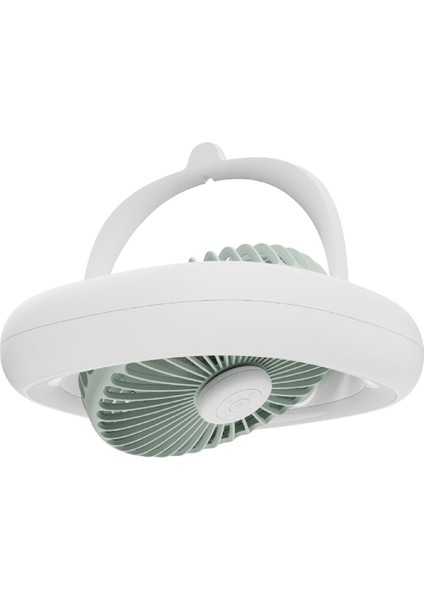 Tavan Fanı Uzaktan Kumanda Salınım Fanı 7inch 4000MAH 4 Dişli ve Sıcak Işık LED Lamba USB Masası Tavan Fan-A (Yurt Dışından)