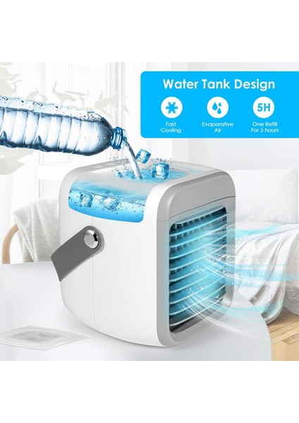 Mini Klima Fan Masaüstü Evaporatif Hava Soğutucu 3 Hızlı Taşınabilir Klima Fan Hane Hava Soğutucu (Yurt Dışından) fırsatları
