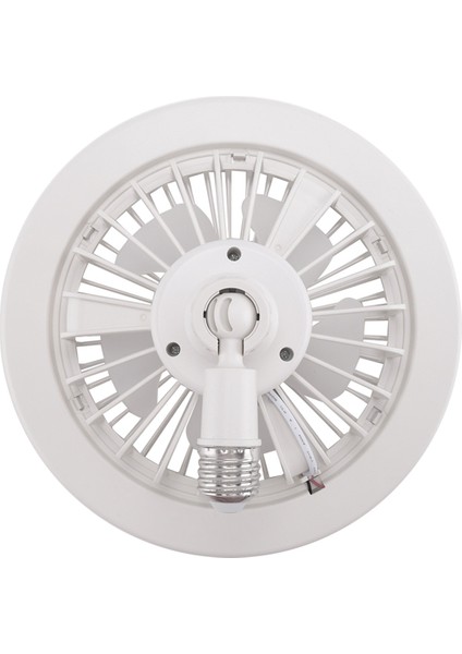 E27 Tavan Fanı, Kapalı Düşük Fan Işığı, Gizli Elektrikli Fan Gimbal Lamba Tutucusu (Beyaz) (Yurt Dışından) indirimleri