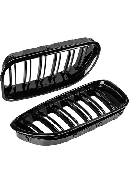 Araba Ön Böbrek Çift Hatlı Izgara Spor Izgarası Bmw F06 F12 F13 M6 650I 640I 2012-2018 Parlak Siyah Için Yedek (Yurt Dışından) indirimleri