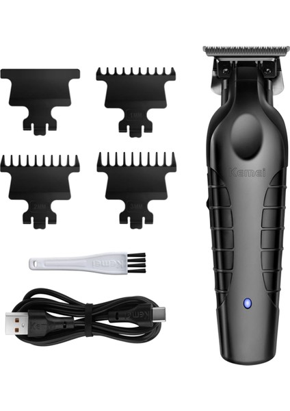 Kemeı KM2299 Profesyonel Saç Clipper 0mm Sıfır Basbeli Oyma Kesme Erkekler Kablosuz Saç Düzenleyicisi Elektrik Saç Kesme Makinesi (Yurt Dışından)
