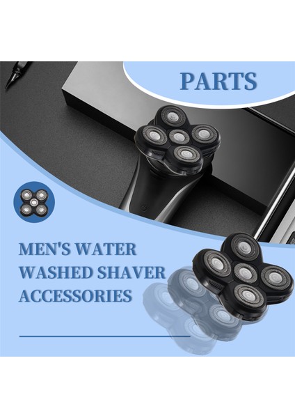 Yedek Tıraş Makinesi Kafaları Elektrikli Tıraş Makinesi Bağımsız Olarak Yüzen Kafa Su Geçirmez Paslanmaz Çelik Tıraş Bıçağı (Yurt Dışından) fırsatları
