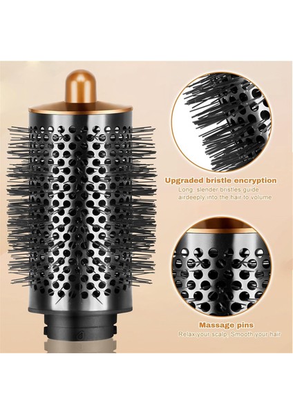 Dyson Airwrap Saç Kurutma Makinesi Için Büyük Yuvarlak Hacimli Fırça, Adaptör Kıvrık Saç Aracı ile Çok Styler, Gül Kırmızı (Yurt Dışından)