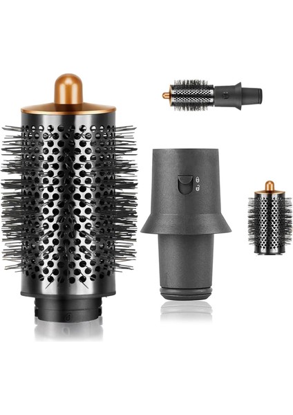 Dyson Airwrap Saç Kurutma Makinesi Için Büyük Yuvarlak Hacimli Fırça, Adaptör Kıvrık Saç Aracı ile Çok Styler, Altın (Yurt Dışından) indirimleri