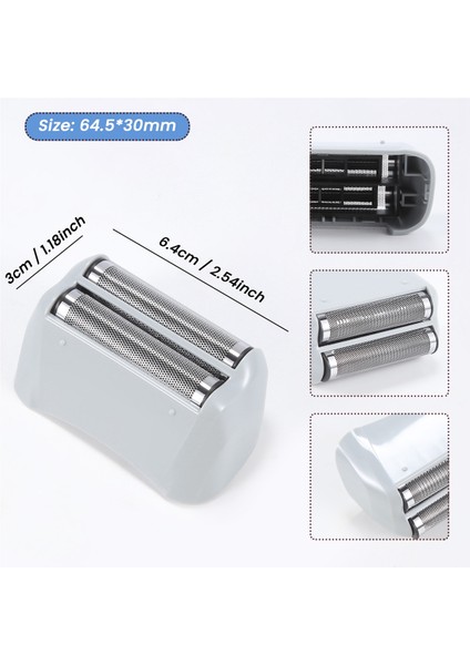 Tıraş Makinesi Yedek Folyo ve Andis Için Kesiciler 17150 17200 Yıkanabilir 3D Akıllı Yüzen Tıraş Bıçağı Gümüş (Yurt Dışından) fırsatları