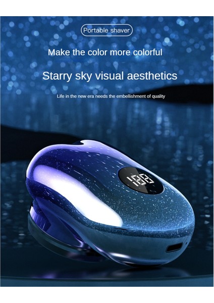 Taşınabilir USB Elektrikli Tıraş Merkezi Erkekler Mini-Kıpe Kıpe Kıpe Kıpe Kıpe Tıraş Makinesi Sakal Düzenleyicisi Dijital Ekran Travel Tıraş Makinesi, A (Yurt Dışından) fırsatları