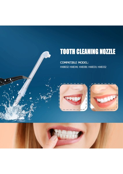 2pcs Philips Sonicare Airfloss HX8331 HX8332 HX8340 HX8341 HX8381 HX8401 Oral Irrigator Nozul (Yurt Dışından) modelleri