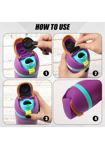 2pc Stopper Değiştirme Owala Freesip 19/24/32/40 Oz, Silikon Tapa Conta Üst Kapak Şişesi Ağız Itme Anahtarı (Yurt Dışından) indirimleri