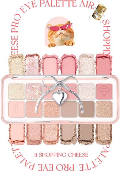 Hafif Dokulu Yoğun Renklere Sahip Göz Farı Paleti CLIO Pro Eye Palette Air (11 Shopping Cheese) fiyatları