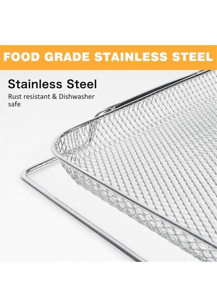 3pcs Breville Için Hava Fritöz Sepeti Breville Akıllı Fırın Hava Fritöz Pro Paslanmaz Örgü Sepetler Hava Fritöz Parçaları Fırın Için Örgü Tepsisi (Yurt Dışından) fiyatları