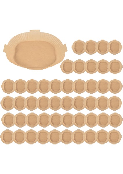 Hava Fritöz Teslim Edilebilir Kağıt Astarlar, 50 Adet 7.9 Inç Kare Çubuk Olmayan Parşömen Astarları, Hava Fritöz Sepetleri Için Yağa Dayanıklı (Yurt Dışından) fiyatları