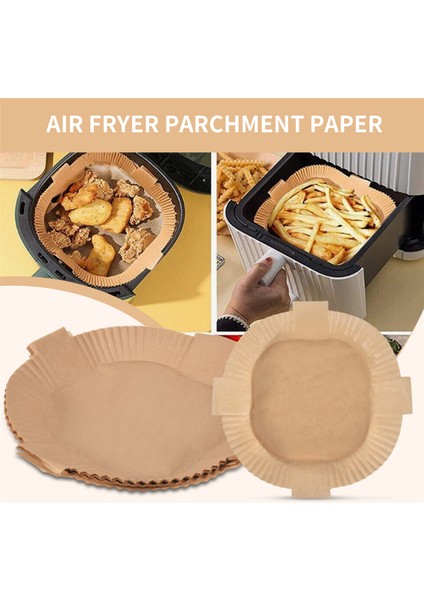 Hava Fritöz Teslim Edilebilir Kağıt Astarlar, 50 Adet 7.9 Inç Kare Çubuk Olmayan Parşömen Astarları, Hava Fritöz Sepetleri Için Yağa Dayanıklı (Yurt Dışından) fırsatları