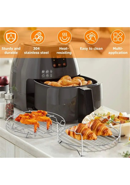 Hava Fritöz Paslanmaz Çelik Raf Izgara Raf Tepsisi ve Buhar Rafı Hava Fritöz Araçları (Yurt Dışından) fırsatları