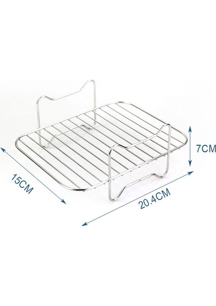 Hava Fritöz Şiş Rafı ve Ninja Foodi Izgara Için Buharlama Rafı Ev Mutfak Fırın Ocak Aksesuarları Için Paslanmaz Çelik (Yurt Dışından) indirimleri