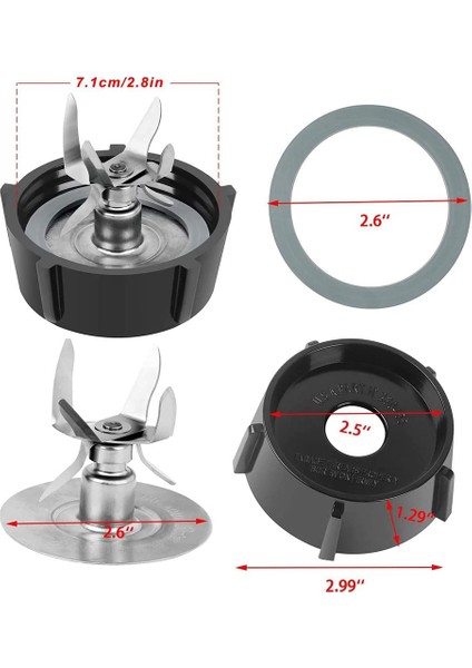 4902 Blender Kavanoz Dip ve 6 Point Fusion Blade 4961 (Yurt Dışından) modelleri