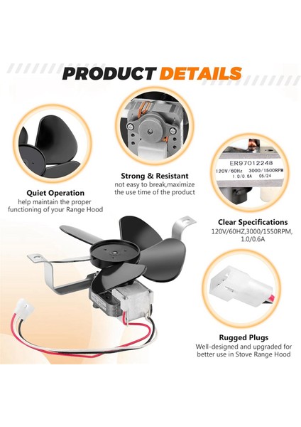 97012248 S97012248 Range Hood Fan Motoru Blutoget Tarafından Br.oan Nutone 40000 &amp; 42000 Serisi Soba Range Hood (Yurt Dışından) fiyatları